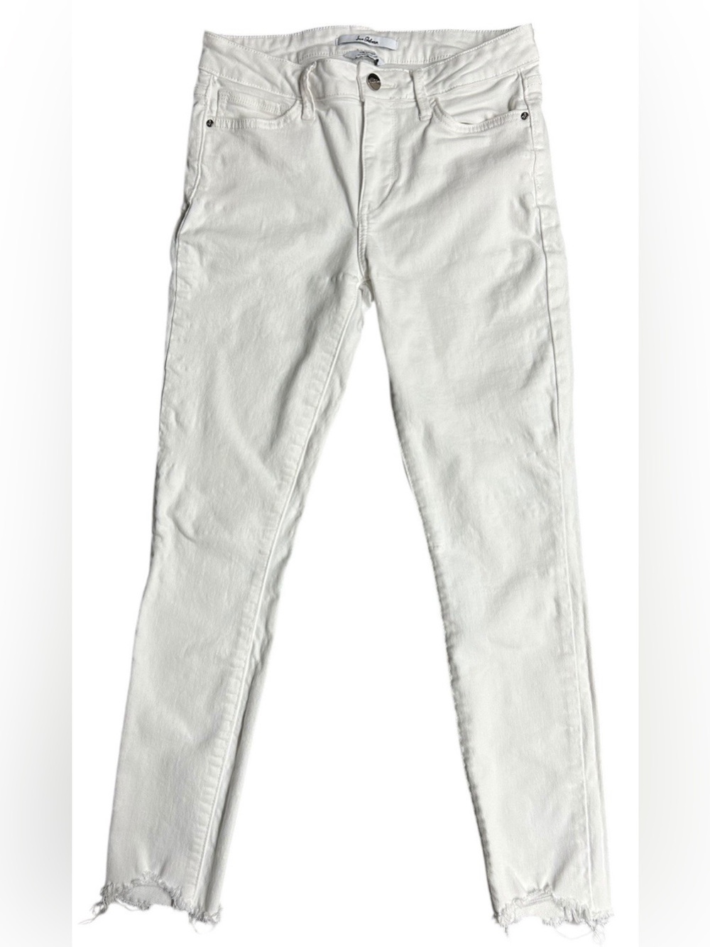Sam Edelman The Kitten Mid Rise Skinny Ankle Jeans Women's Sz 26 White 5-Pocket